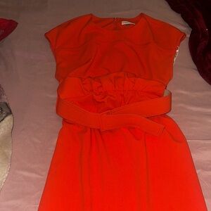 Calvin Klein Vibrant Red Mini Dress